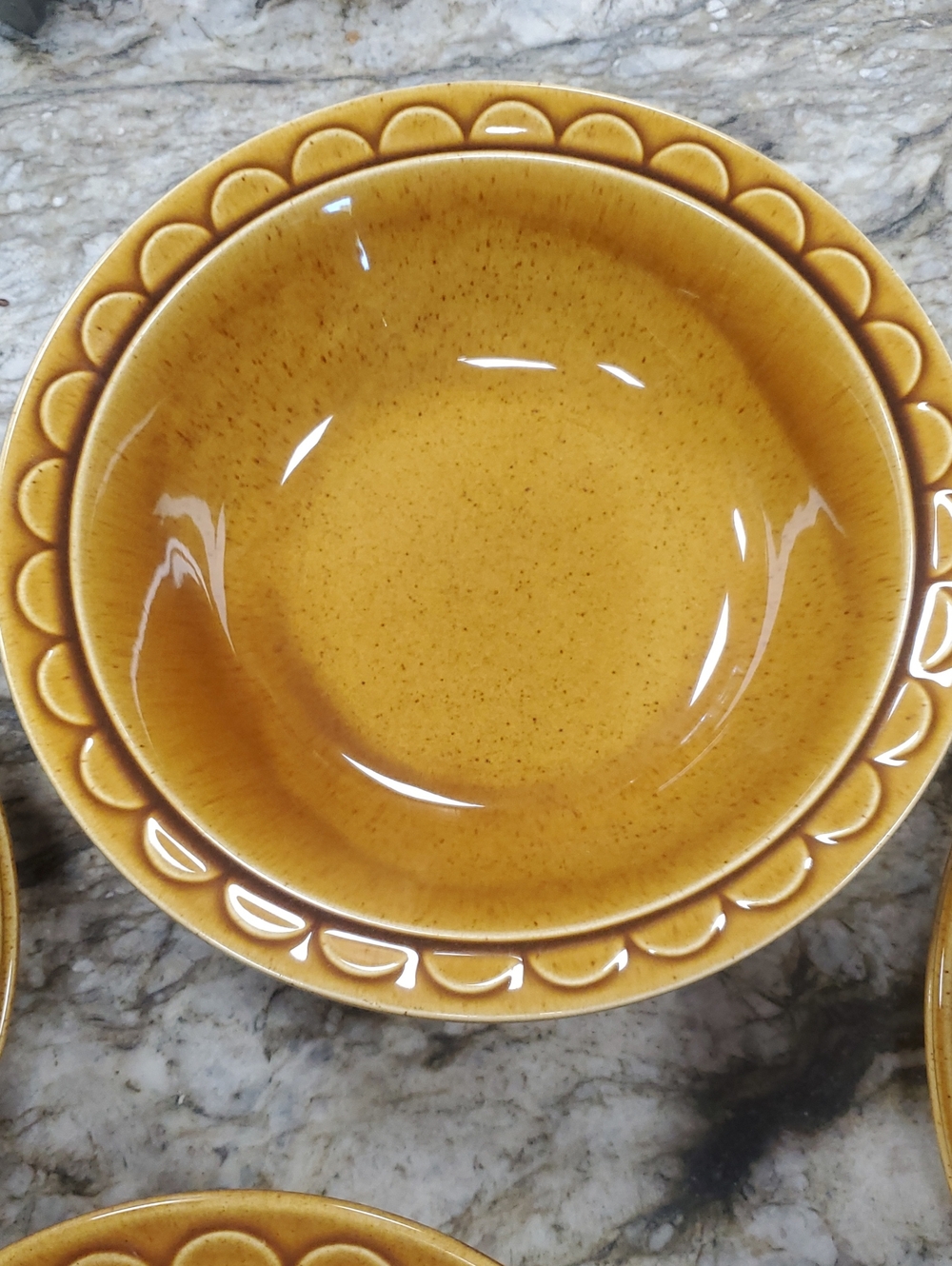 Homer Laughlin Golden Harvest Serving Bowl